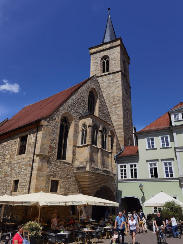 Die Ägidienkirche Erfurt vom Wenigemarkt gesehen
