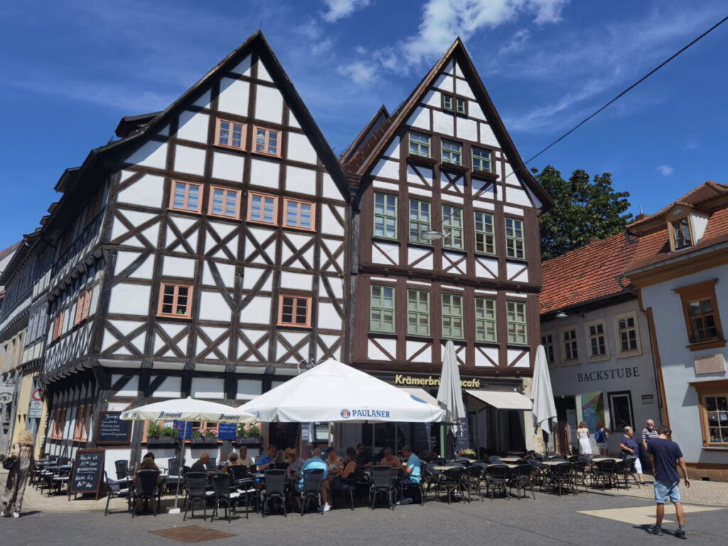 Die historischen Fachwerkhäuser am Benediktsplatz Erfurt